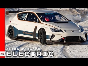 Electric CUPRA e-Racer On Ski Slopes of Andorra