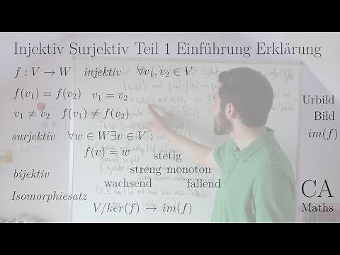 Injective Surjective Bijective Part 1 Introduction Explanation Example (Linear Algebra, Analysis,...