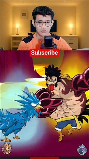 Lightning chicken vz Elastic Luffy Gear 4 Manok na pula