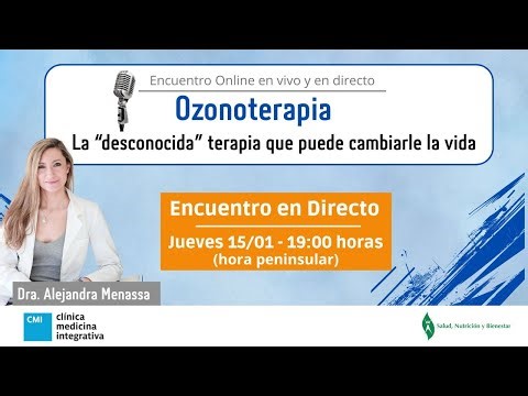 Encuentro con la Dra. Alejandra Menassa sobre ozonoterapia