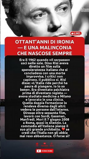 Il regista che fece ridere l'Italia — e pianse da solo per tutta la vita