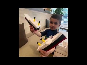 Titanic toy for children - tested in the swimming pool