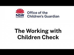 Working with Children Check for Early Childhood and Care