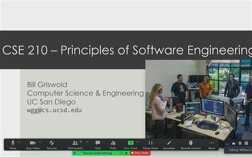 UCSD - CSE 210 - Principles Of Software Engineering - LE [A00] - Fall 21