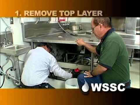 WSSC's FOG Team - Instructional video: How to properly clean an indoor grease interceptor