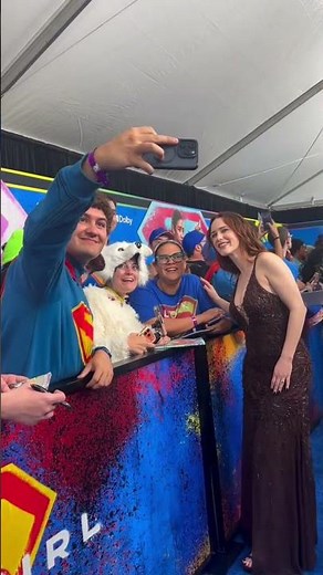 Rachel Brosnahan Meeting Our Superfans at the 'Supergirl' Premiere