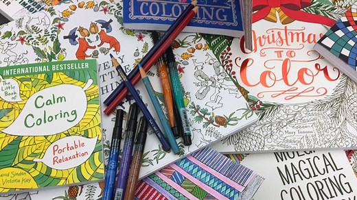 Coloring Books Cut Stress for Adults