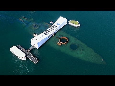 記憶の風景-戦後70年 真珠湾攻撃の爪痕 戦艦アリゾナ 歴史を保存 語り継ぐ