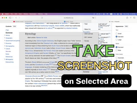 How to Take Selected Portion Screenshot on MacBook | Mac Screenshot Shortcut