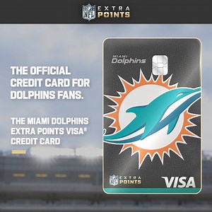 Get rewarded¹ on and off the field with the Miami Dolphins Extra Points Visa® Credit Card. Redeem points for exclusive NFL events, player meet and greets, gift cards and more. | NFL | Facebook
