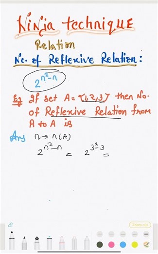 #reflexiverelation #shorttrick #jee #jeetricks