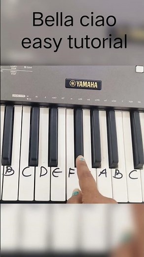 Bella Ciao Piano 🎹 | Easy 15 Sec Tutorial | Ranju Bhargava #Shorts #piano