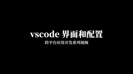 VSCode界面和配置