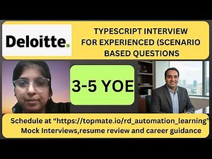TypeScript Mock Interview 2026 | Coding + OOP + Scenario Based Questions