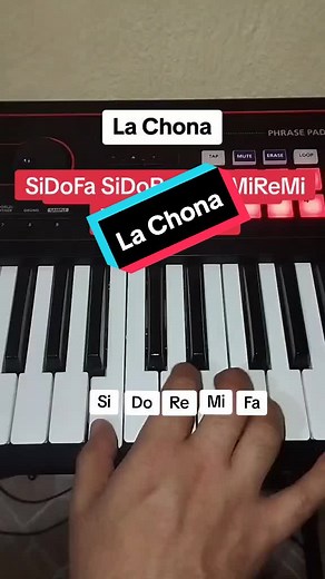 La Chona Piano Tutorial Fácil #lachona #cumbia #punteo #pianotutorial