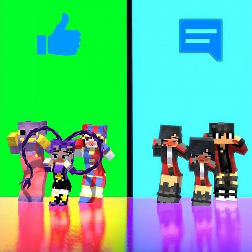 LOVEBRAIDS FAMILY 💜 VS ULTIMA APHMAU FAMILY 💜 #aphmau