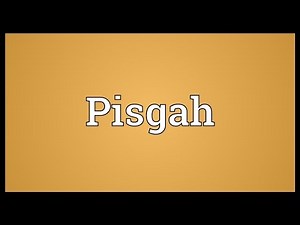 Pisgah Meaning