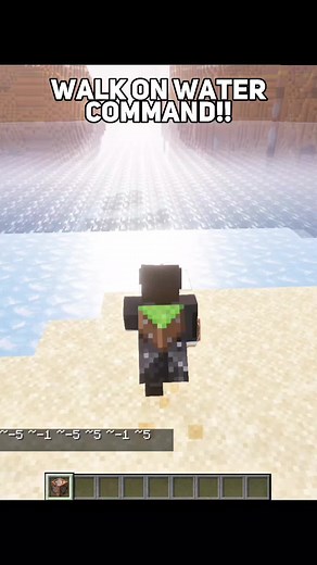 Minecraft Walk on Water Command Tutorial