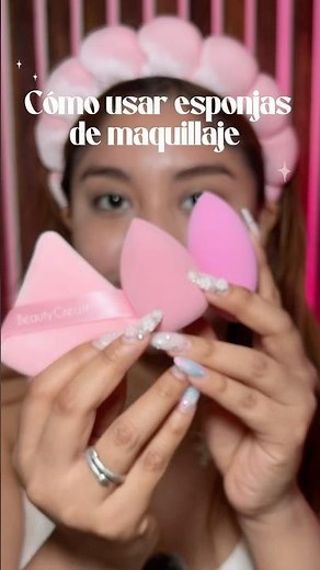 How to use makeup sponges 💕 #beautytips
