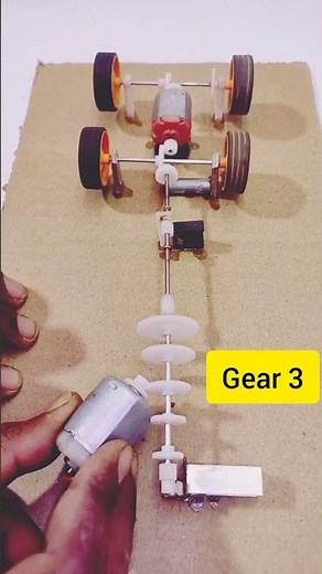 "Working Model of a Gear Transmission – First Gear Test"