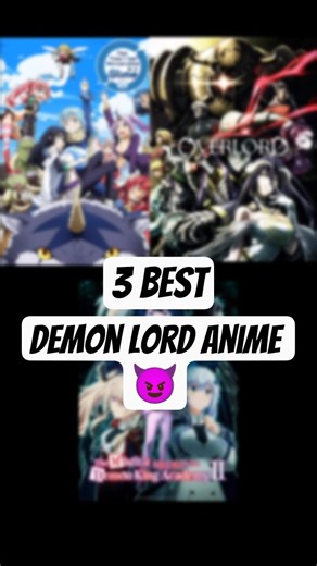 3 Anime Where MC Is a Demon Lord 😈 #shorts#anime