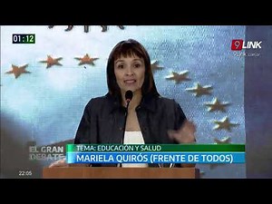 EL GRAN DEBATE - EDUCACION Y SALUD - MARIELA QUIROS