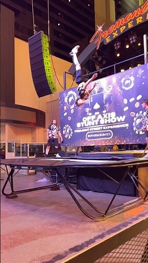 INSANE TRAMPOLINE COMBO 😤 | Slow-Mo Double Frontflip Trampwall Stunt Show