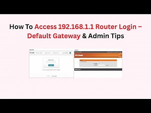 How To Access 192.168.1.1 Router Login – Default Gateway & Admin Tips