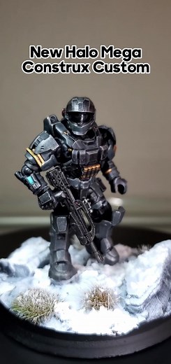 Heres my newest Halo Mega Construx custom figure! Its a spartan from Halo infinite. Hope you like it. #halo #halospotlight #megaconstrux #haloinfinite #haloreach #custom #diorama #3dprinting