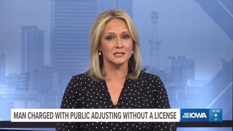 Iowa Insurance Division: Urbandale man charged with public adjusting without license