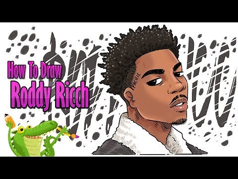 how to draw Roddy Ricch step by step