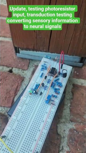 Building Artificial neuron on a breadboard update 4:Transduction