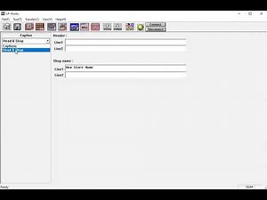 How to change Store name on the bottom of label for CAS LP1000N with LP Works