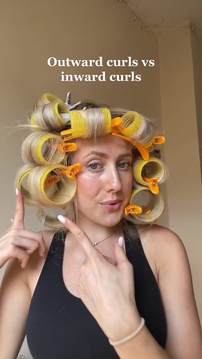 Inward vs Outward Curls: Hair Roller Tutorial Results