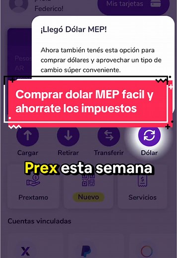 Cómo comprar Dólar MEP con Prex fácilmente