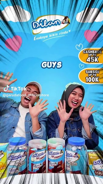 SIAPA DISNI YANG KANGEN PROMO DILAN?? BURUANNN JOIN LIVE GARUDAFOOD SEKARANG JUGA BIAR DAPETIN PROMO SPECIAL NYAAA🎉🎉🎉 #GARUDAFOOD #JOINLIVE #GARUDA #PROMODISKON #DILAN #dilanbikinrindu