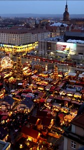 Dresden, Germany: Drone tour of historic Christmas market