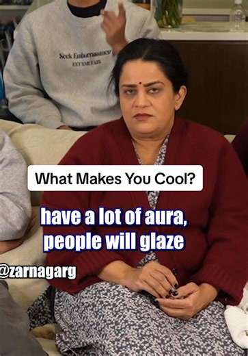 Comment below: what actually makes someone cool. and more importantly, who’s the coolest Garg? (It’s not Shalabh. I’ll save you some time.) New episode of the Zarna Garg Family Podcast is OUT NOW. On YouTube, Apple, and Spotify.