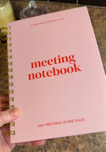 Lamare Meeting Notebook For Work – Project Planner, Work Organization & Productivity Tool #tiktokshopcreatorspicks #meetingnotebook #meetings #notebooks #officesupplies @Lamare Stationary Inc