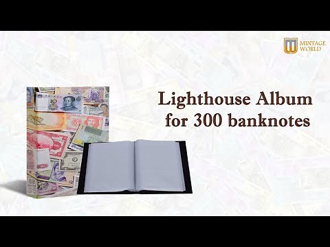 Lighthouse Currency Album for 300 Banknotes | Mintage World