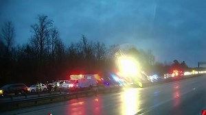 Crash closes multiple lanes of I-87 southbound