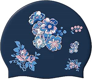 Silicone Swim Cap, YondestStars Swimming Cap for Women/Men/Youth, Bathing Caps for Long & Short Hair, Swimming Accessories for Adult