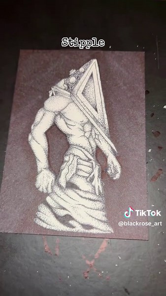 Stipple Drawing Tutorial: Create Pyramid Head
