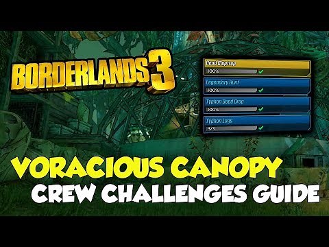 Borderlands 3 Voracious Canopy All Crew Challenges Locations (All Logs, Claptraps...)