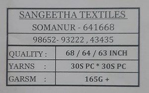 Pc Plain Poly Cotton