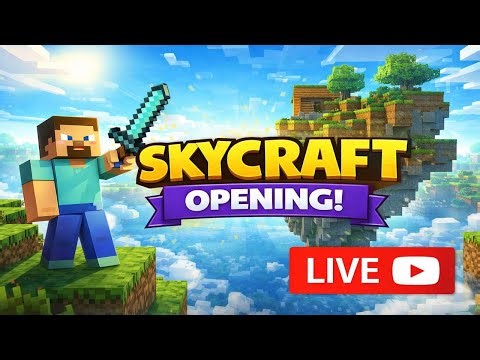 🚀 SkyCraft is OPEN! | Minecraft Server Opening LIVE