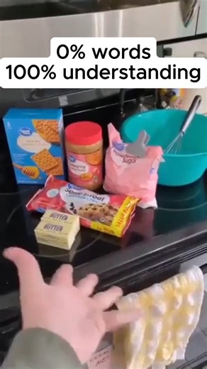 Rando on Instagram: "A guy explains how to make a dessert using absolutely zero real words, yet somehow everything makes perfect sense. Pure gibberish, wild hand movements, dramatic sounds, and confident pacing guide the entire process from start to finish. What makes it so funny is how clear it feels despite the nonsense. You don’t understand a single word, but you understand everything. The timing, gestures, and tone do all the explaining, proving that confidence is sometimes more important th