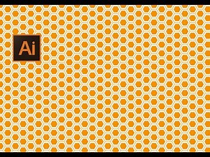 Adobe Illustrator tutorial- How to create honeycomb pattern design in illustrator