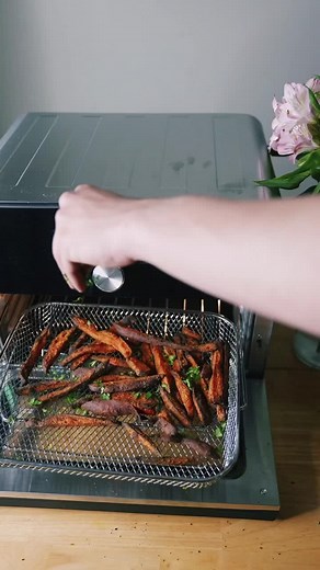 Crispy Sweet Potato Recipe in Instant Omni Plus Air Fryer