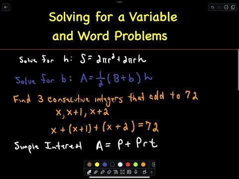 2.4 PreAlgebra 'Problem Solving and Word Problems'